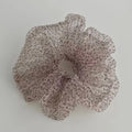 Ins Leopard Print Mesh Scrunchies, Large Sweet Cool Hair Ties, Japanese Korean Fashion Ponytail Hair Accessories For Women Daily