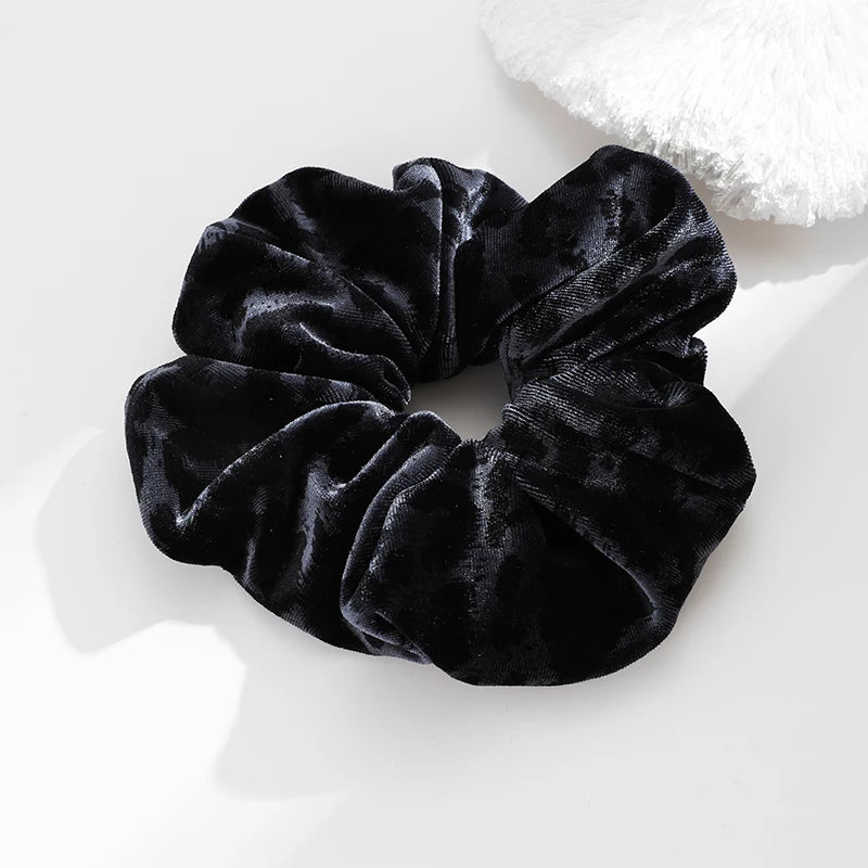 ROXI | Oversized Leopard Print Scrunchie for Women Elastic Hair Tie Girls Velvet Hair Rubber Bands Korea Fashion